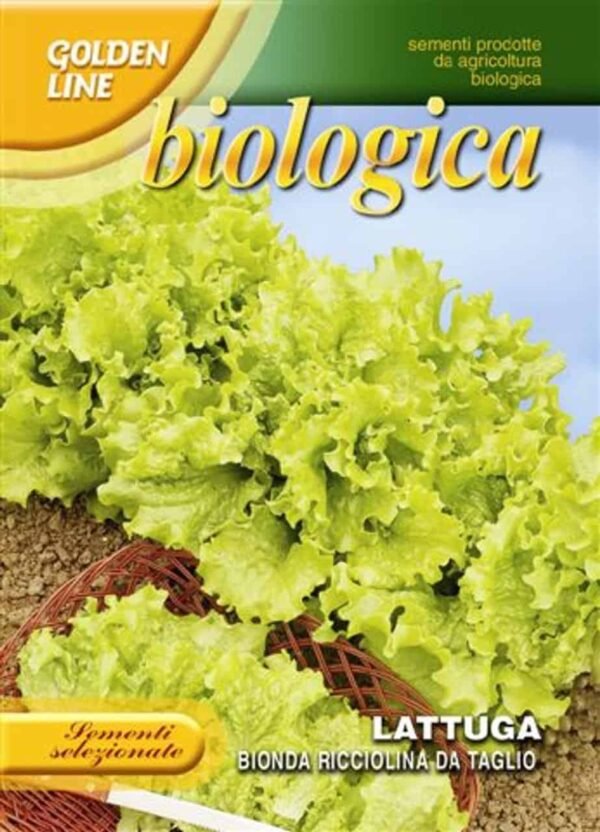 Organic Lettuce 'Bionda Ricciolina' Seeds | Frilly Blond Cut-and-Come-Again Lettuce