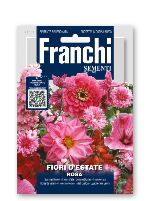 Pink Summer Flower Mix Seeds | Soft & Deep Pink Annuals | 80–90 cm Tall Cut Flowers