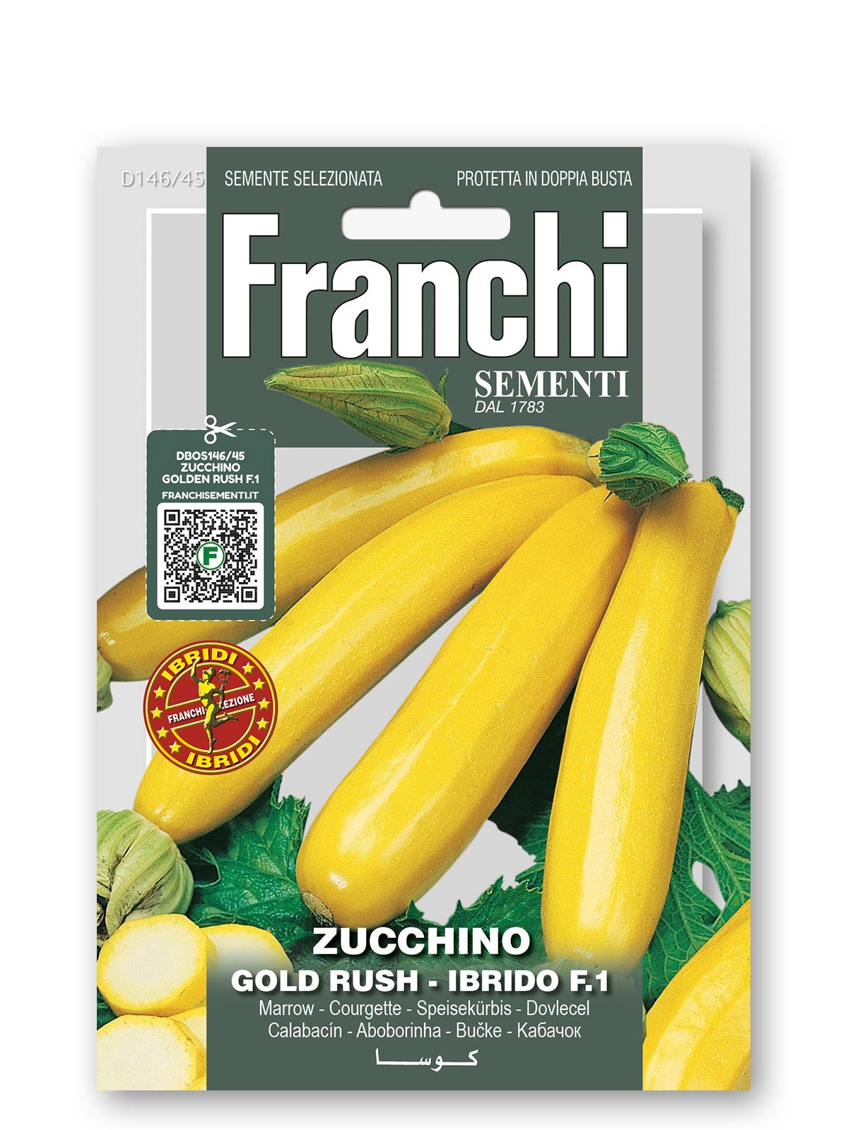Courgette Seeds Gold Rush F1 | Bright Yellow Zucchini
