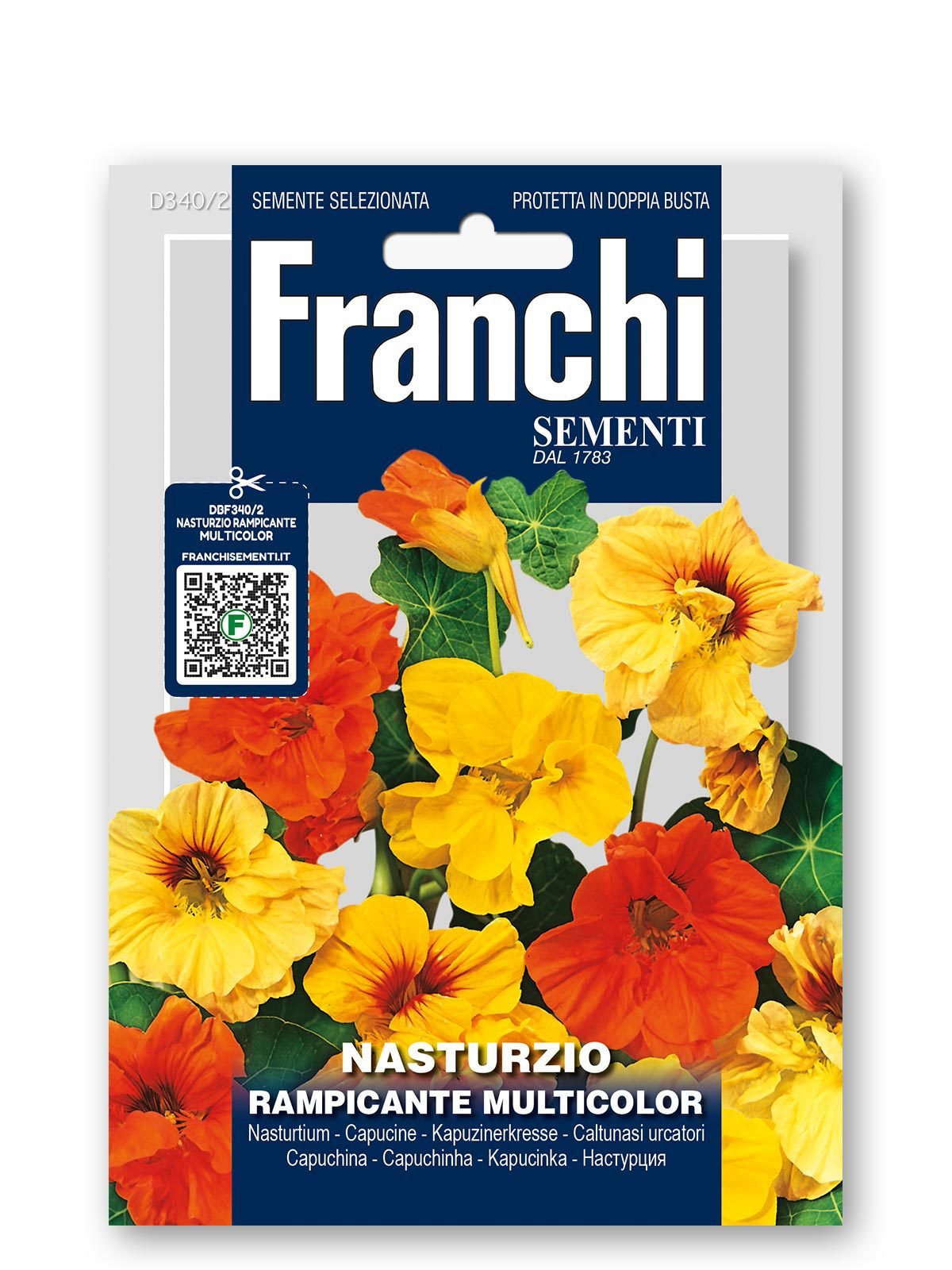 Climbing Nasturtium Multicolour | Annual Climber Seeds | Franchi Seeds Ireland